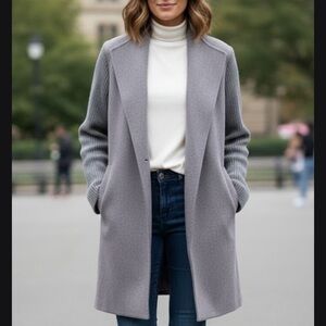 Forte Cashimere Elegant Gray Women's Coat